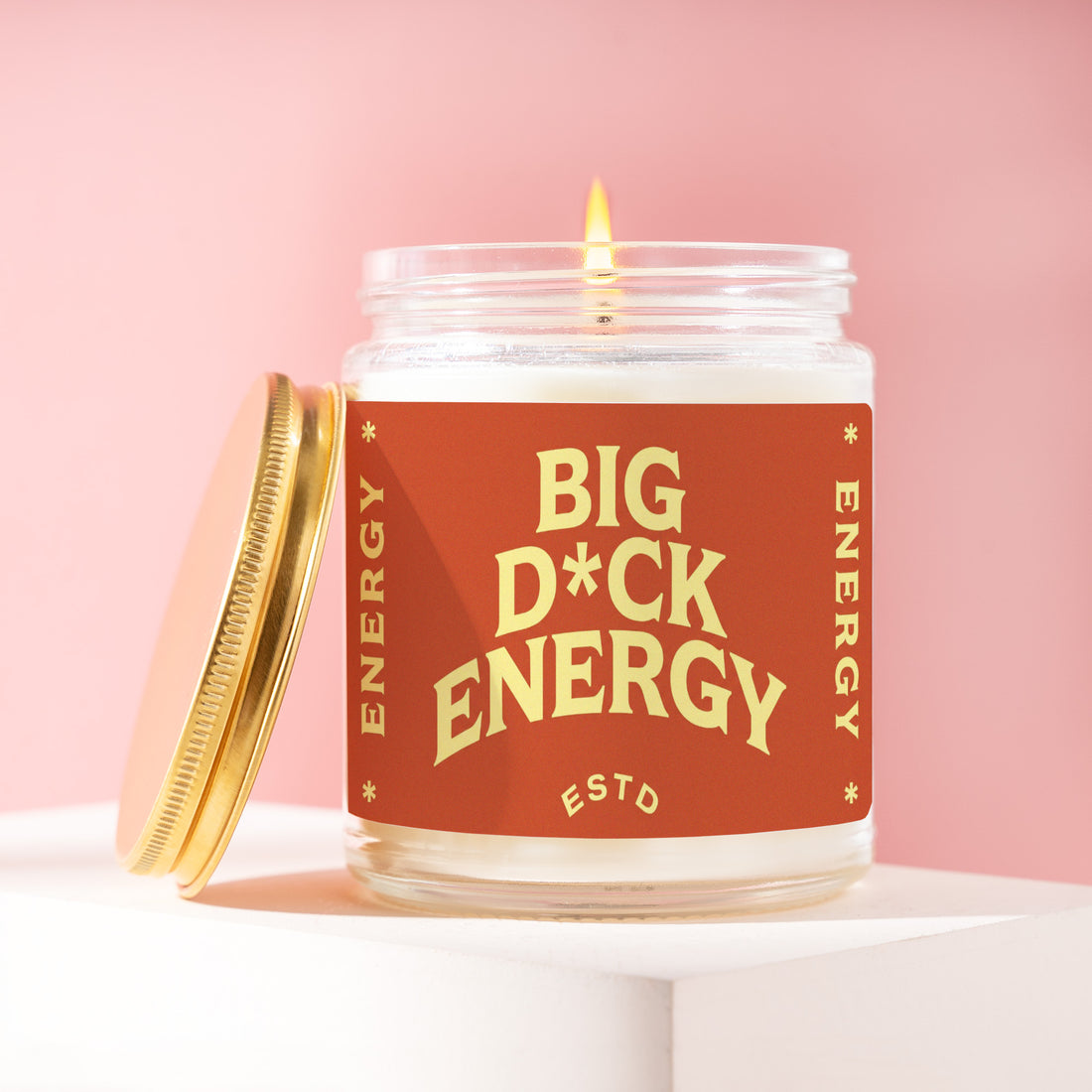 Big Dick Energy Candle, Funny Gift for Him, Western Retro Birthday Present for Boyfriend, Husband, Coworker Gag Idea R049