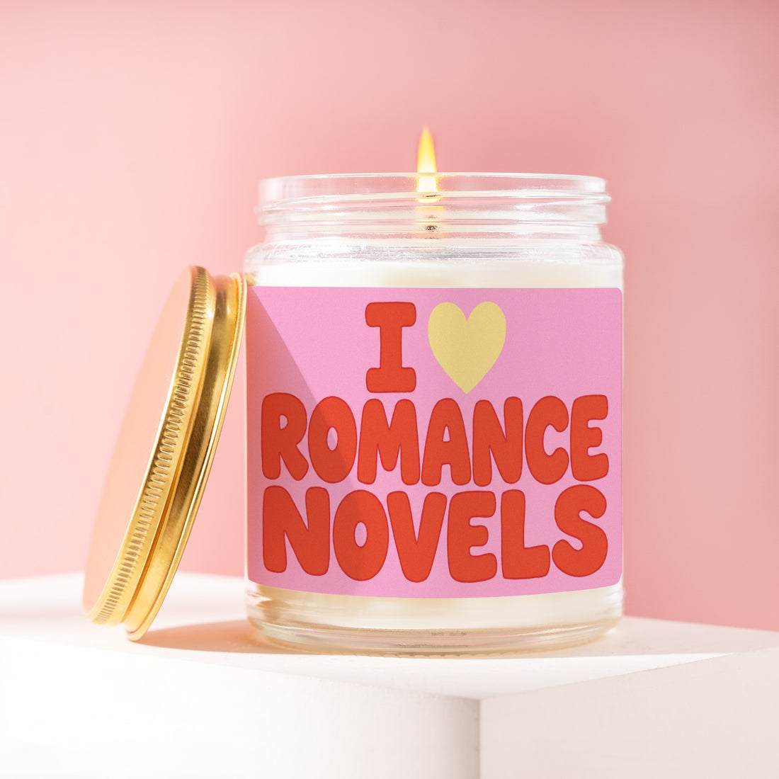 Bookish Candle, Book Lover Gift, I Heart Romance Novels, Bookish Gift, Bookstagram Gift, Dark Romance Gift, Reading Gift, Gift for Her R131