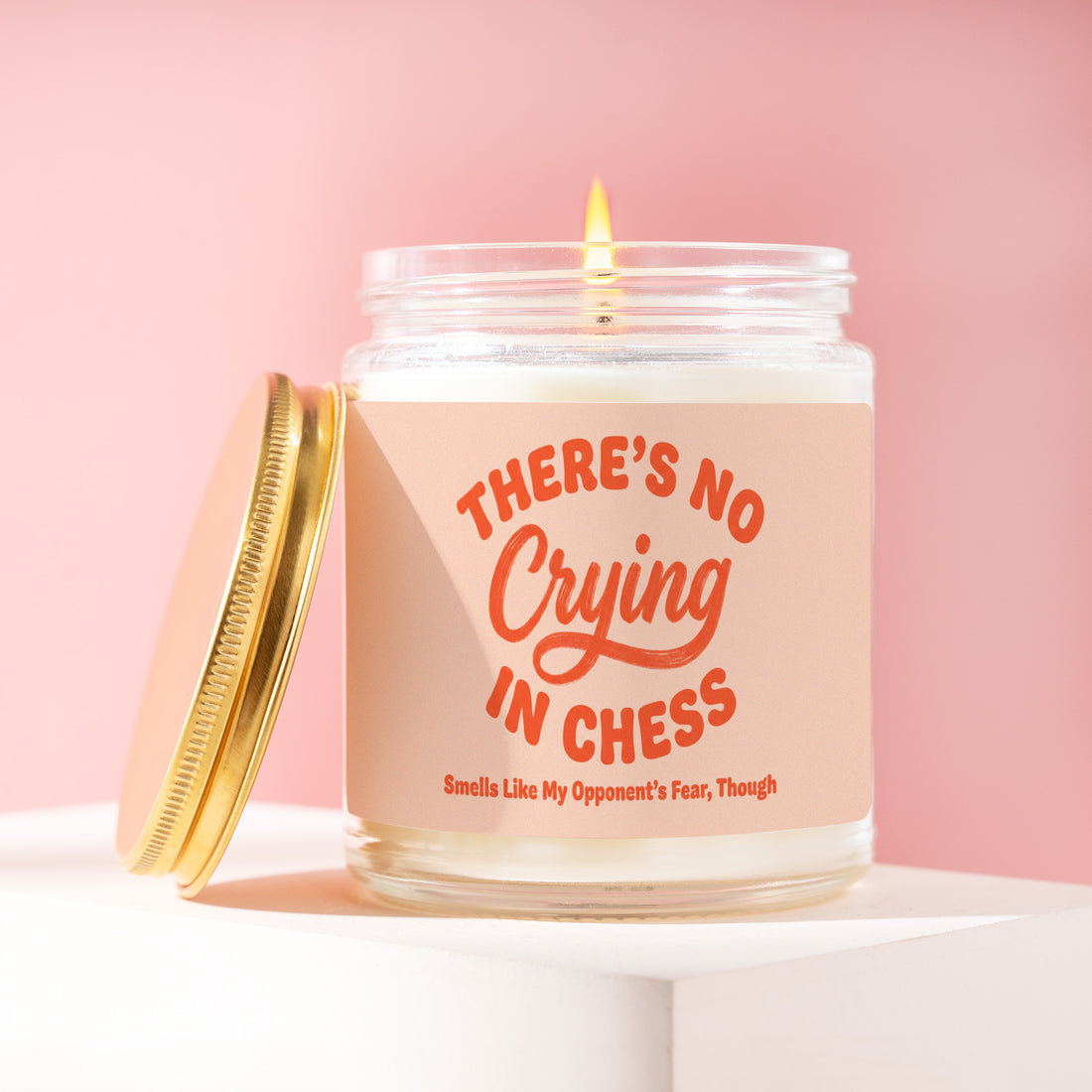Chess Player Candle, Chess Gift for Him, Chess Lover Gifts for Dad, There's No Crying in Chess, Chess Club, Board Game Night R554