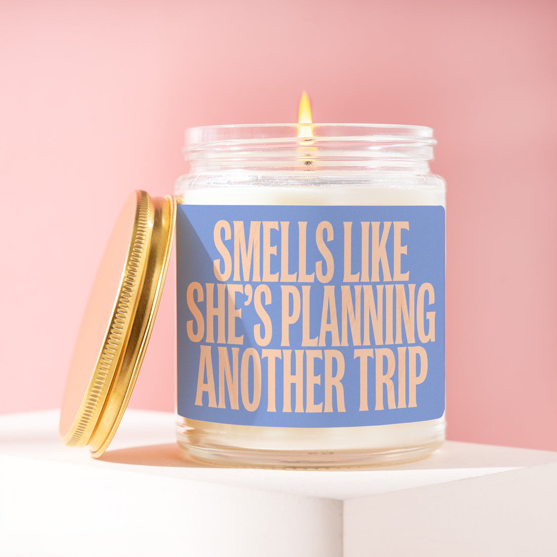 Traveler Candle, Smells Like She's Planning Another Trip, Birthday Gift for Traveler, Travel Lover Gifts for Women, World Travel Gift R370