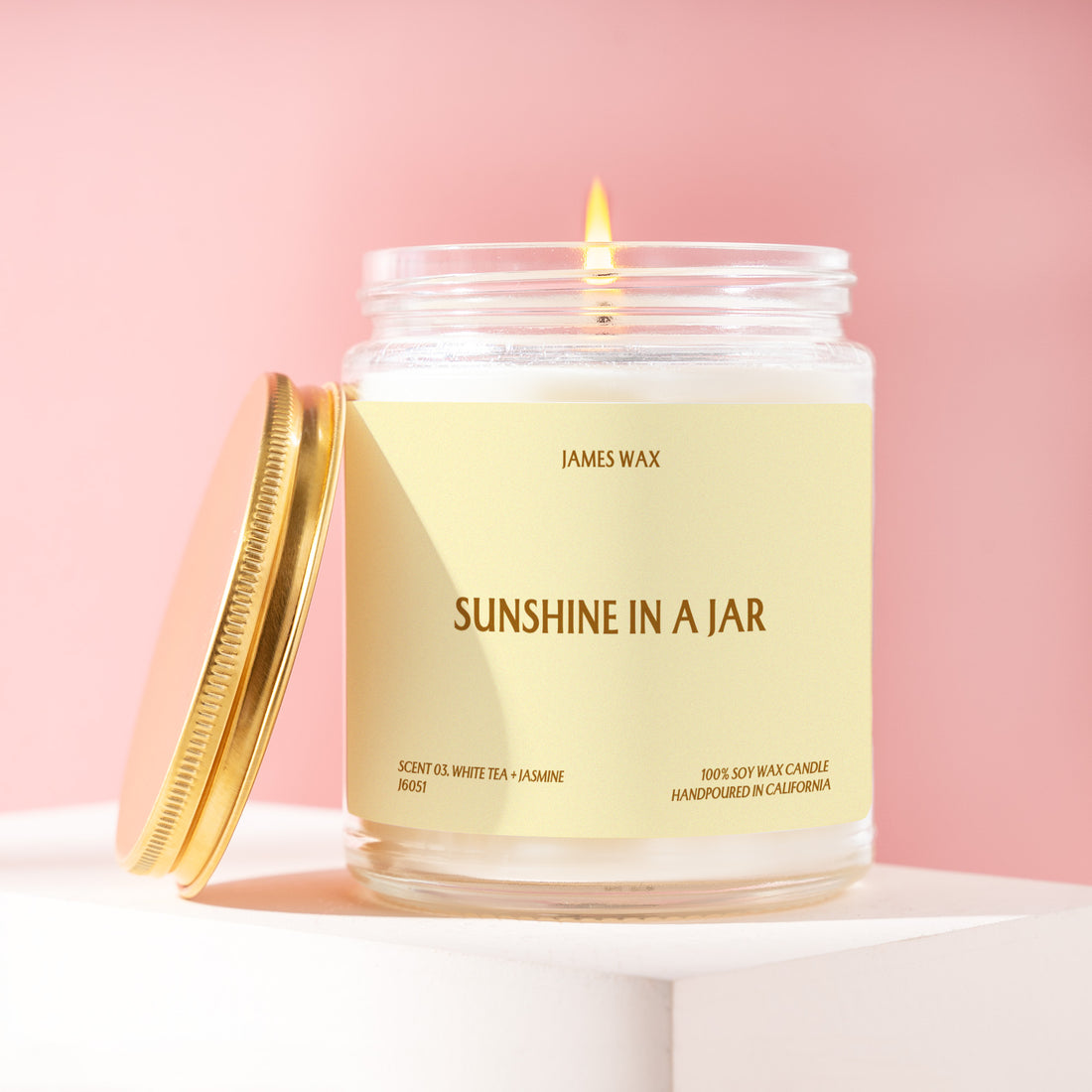 Brighten Your Day Candle, Gift for Friend, Sunshine in a Jar, Sunshine Card, Sick Friend Gift, Sunshine Delivery, Bright Day Candle J6051