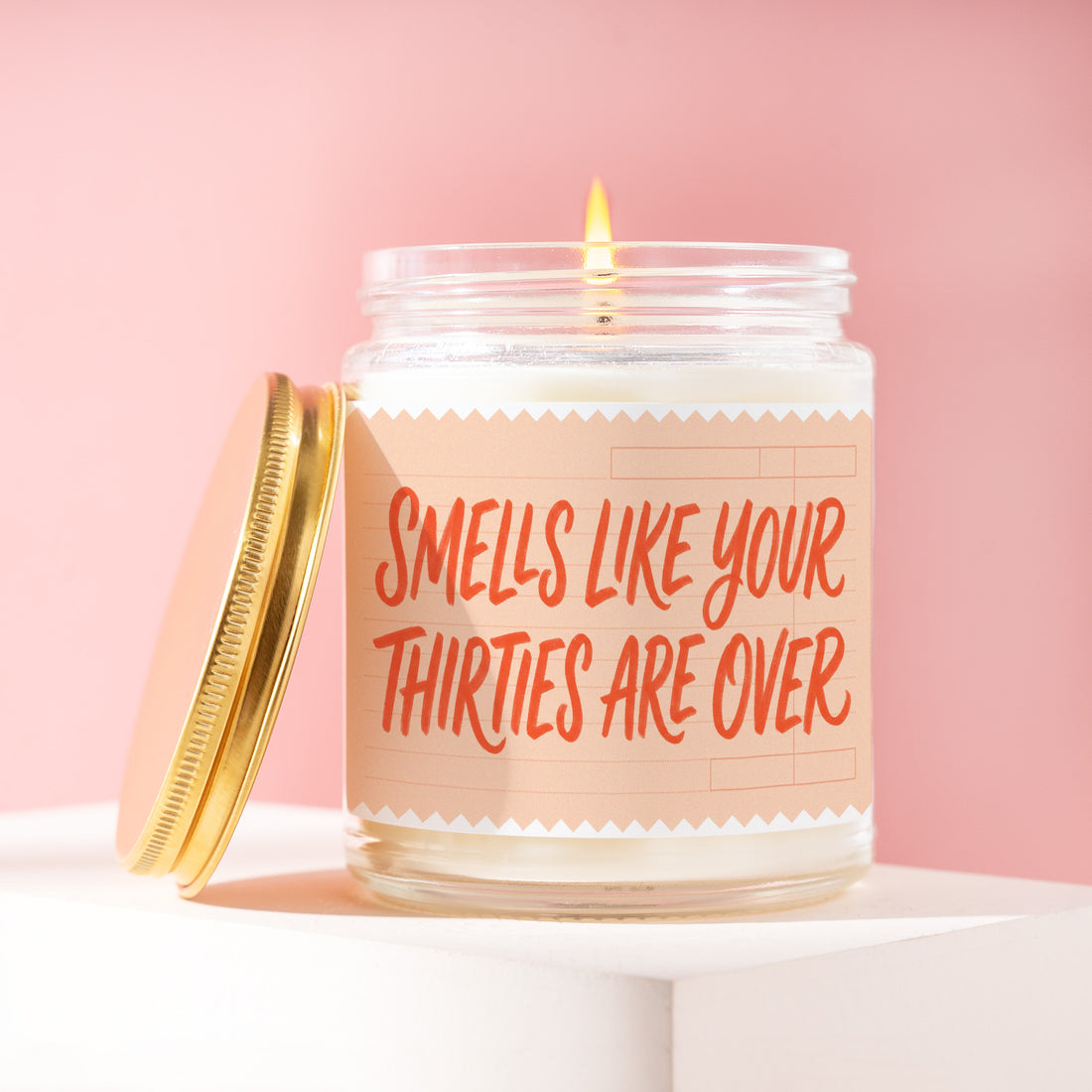 Goodbye 30s Candle, Fortieth Birthday Gag Gift, Smells Like Your Thirties Are Over, Hill Receipt Joke, Funny Present for Her, Coworker R315