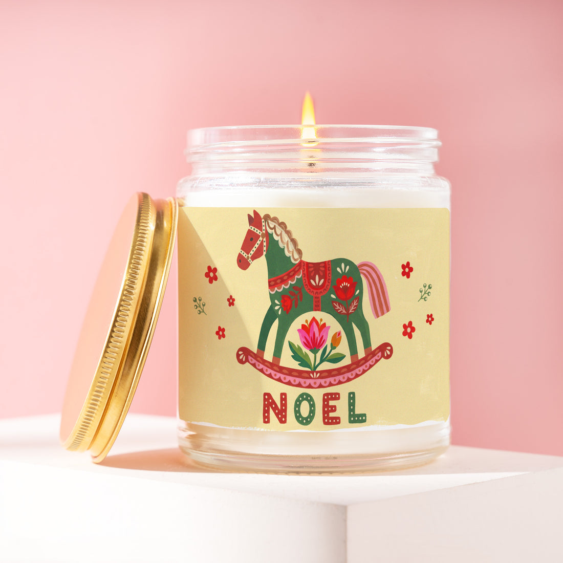 Rocking Horse Christmas Candle, Noel Gift for Her, Rocking Horse Gifts, Gift for Coworker, Secret Santa, Stocking Stuffer R533