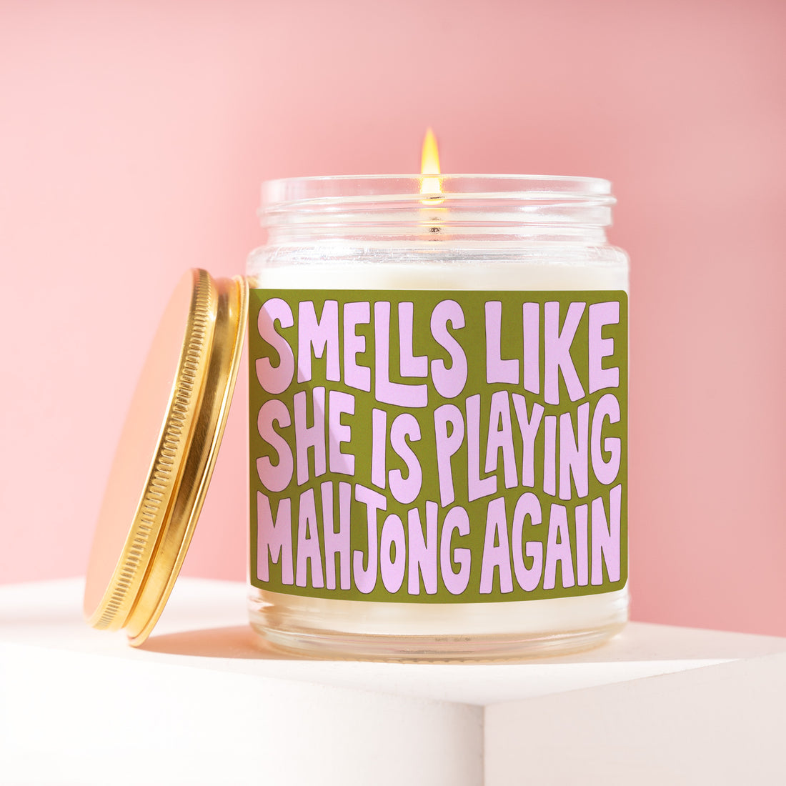 Mahjong Night Candle, Mahjong Gift, Smells Like She Is Playing Mahjong Again, Mahjong Player Gift, Game Night Gift, Mahjong Lover Gift R220