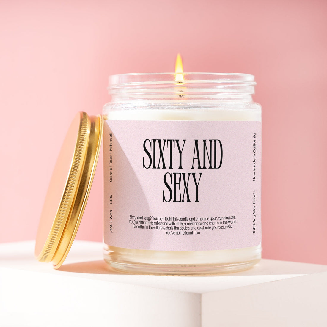 60th Birthday 60th Birthday Sixty and Sexy Candle Birthday Gift G015