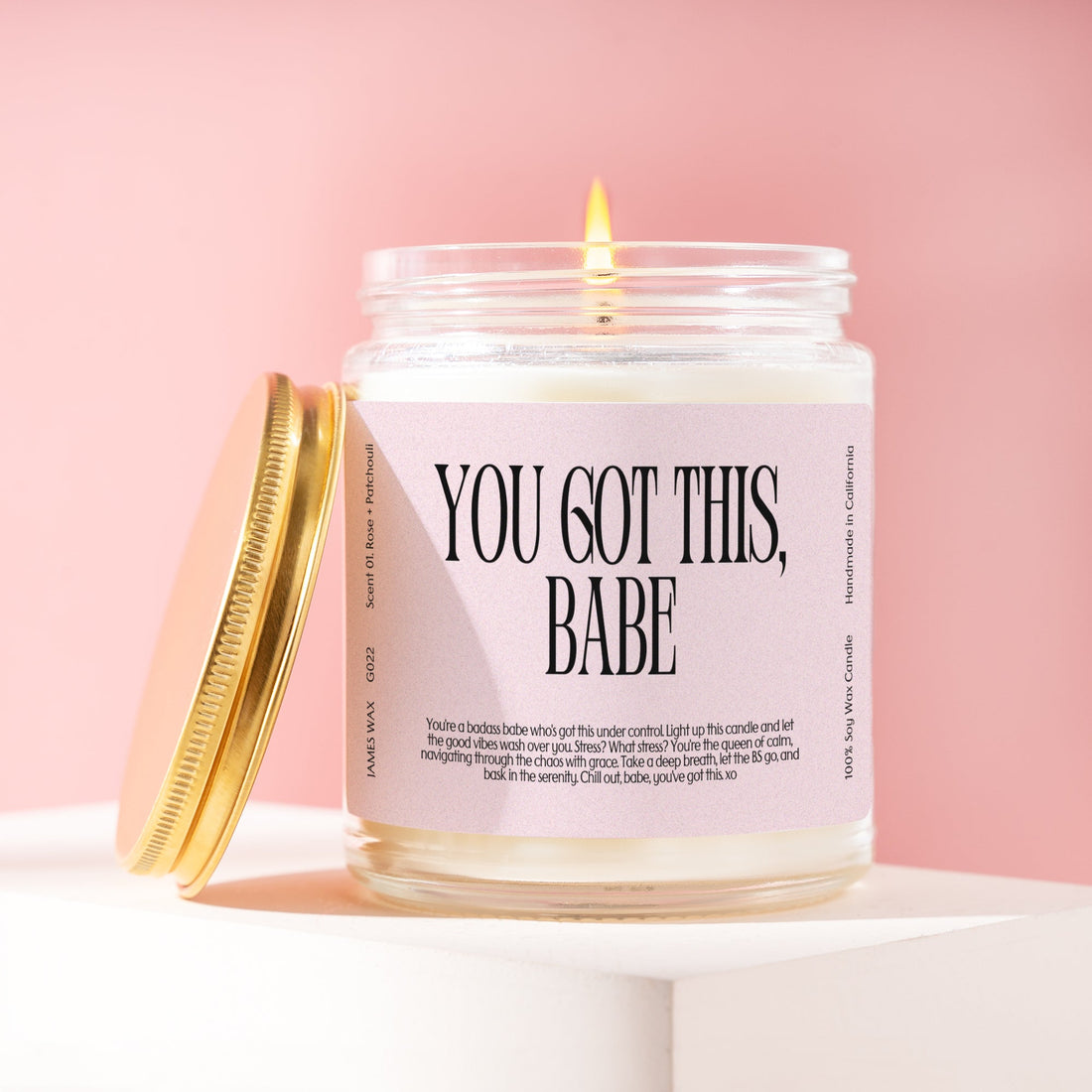Encouragement Saying You Got This You Got This Babe Candle G022