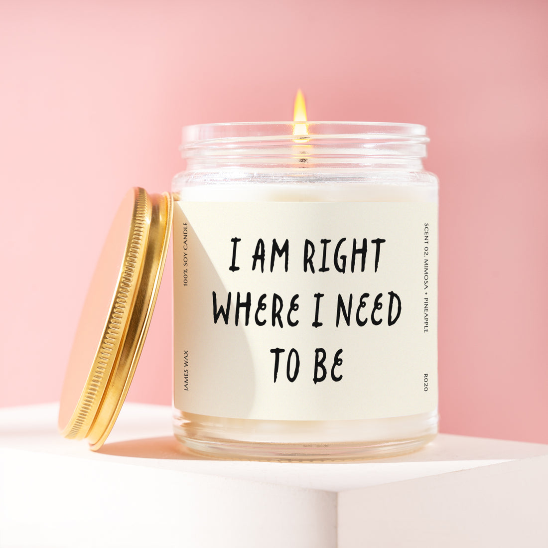 Mindfulness Candle, Mindfulness Gift, Meditation Gift, Yoga Lover Gift, Self Care Gift, Spiritual Gift, Affirmation Candle, Zen Decor R020