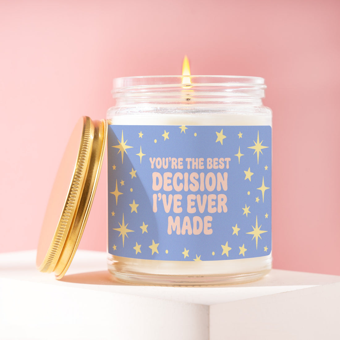 You're the Best Decision I've Ever Made Candle, Romantic Gift for Her, Anniversary Wedding Present for Wife, Girlfriend R044