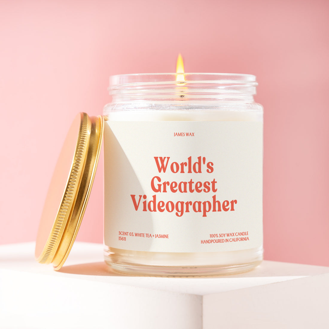 Videographer Gift Worlds Greatest Videographer Candle Video Professional Wedding Videographer Camera Artist Creative Professional J5611