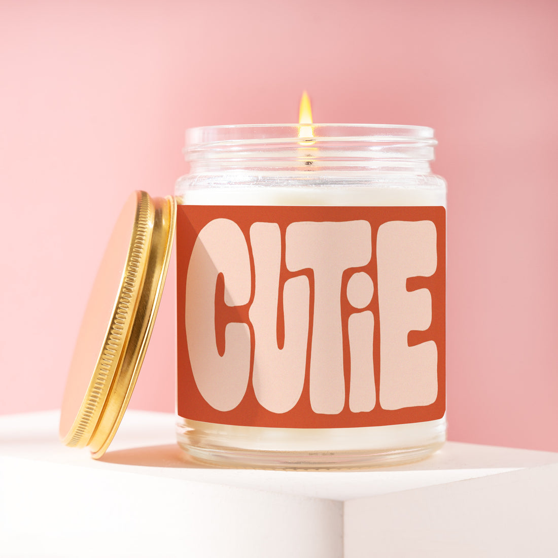 Cutie Candle, Cute Gift for Her, Terracotta Bubble Type Birthday Present for Girlfriend, Bestie, Valentines Idea R082