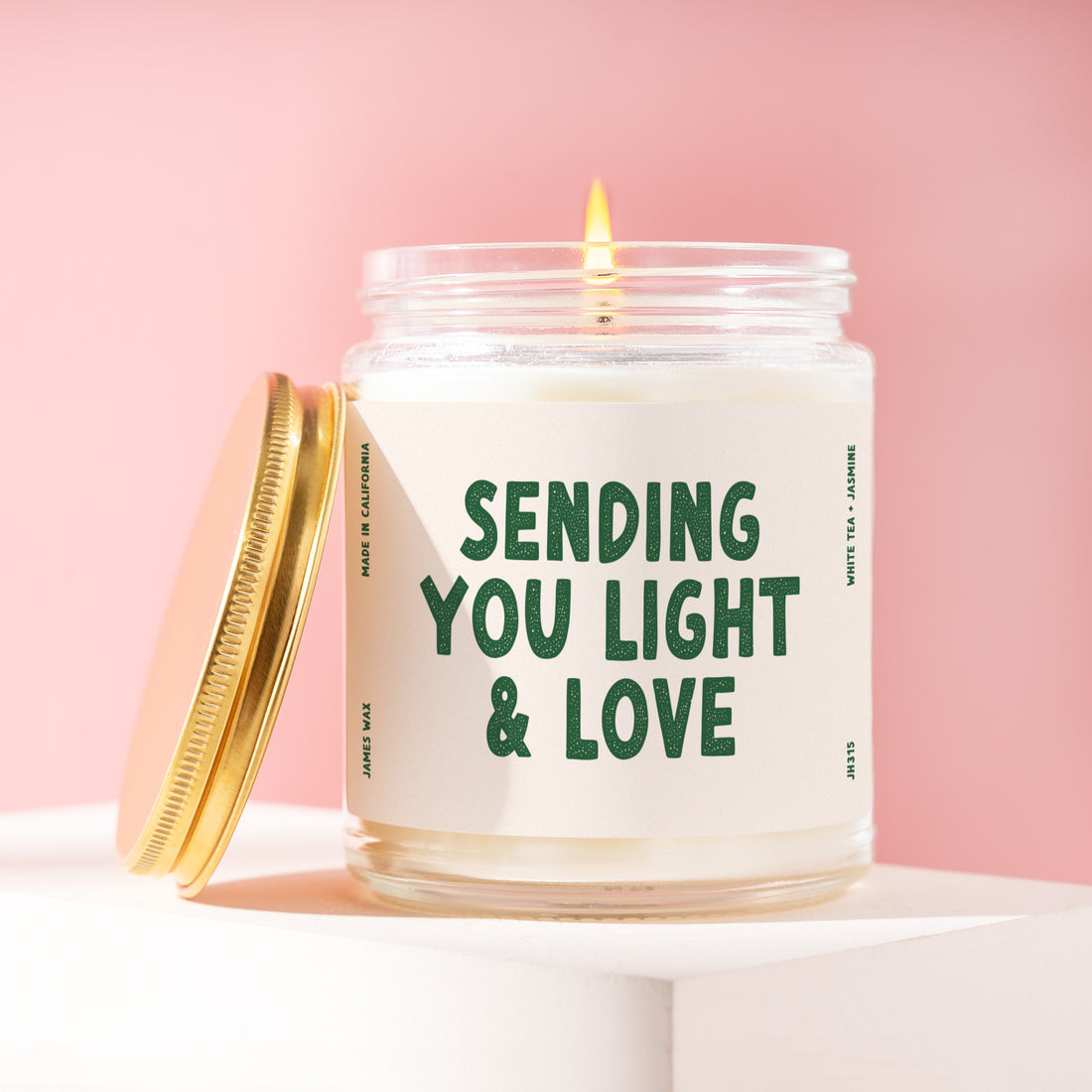 Light and Love Candle Gift for a Friend, Thinking of You Gift, Sympathy and Care Package, Encouragement for Women, 9oz Soy Wax Candle JH315