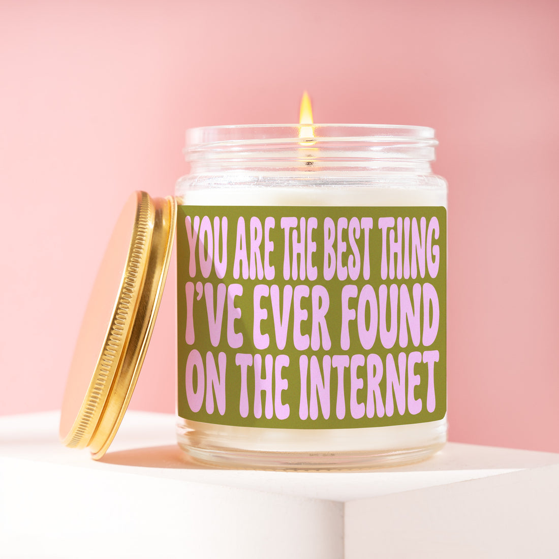 Internet Candle, You Are the Best Thing I've Ever Found on the Internet, Online Dating Gift for Boyfriend, Funny Couple Gift for Him R367