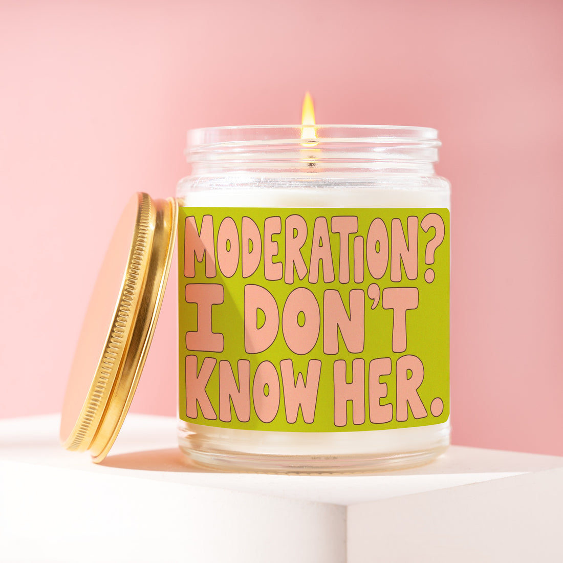Moderation I Don't Know Her Candle, Funny Wine Gift for Her, Birthday Present for Bestie, Galentines Girls Night Idea R186