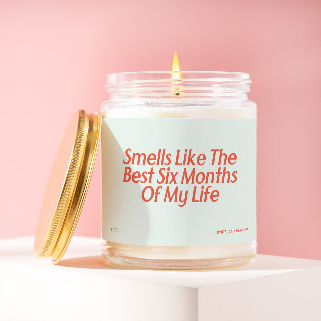 Boyfriend Candle, Smells Like The Best Six Months Of My Life, Anniversary Card, Gift For Boyfriend, Gift For Girlfriend, Gift Box Idea L095