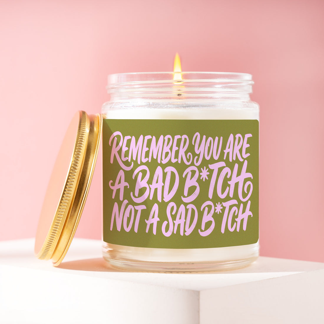 Breakup Gift for Her, Remember You Are a Bad B*tch Not a Sad B*tch Candle, Funny Self Care Present, Breakup Gift for Friend R435