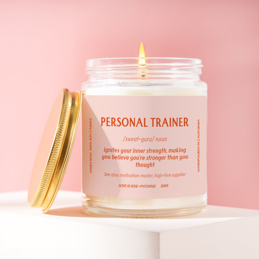 Personal Trainer Candle Definition Fitness Coach Best Fitness Companion Workout Motivation D009