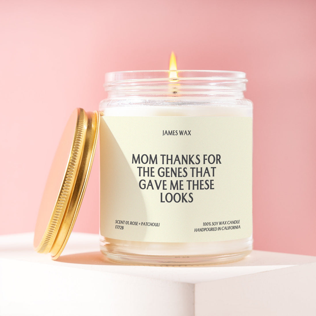 Mom Gift Mom Thanks For The Genes That Gave Me These Looks Candle Gifts Mom Gift F772B