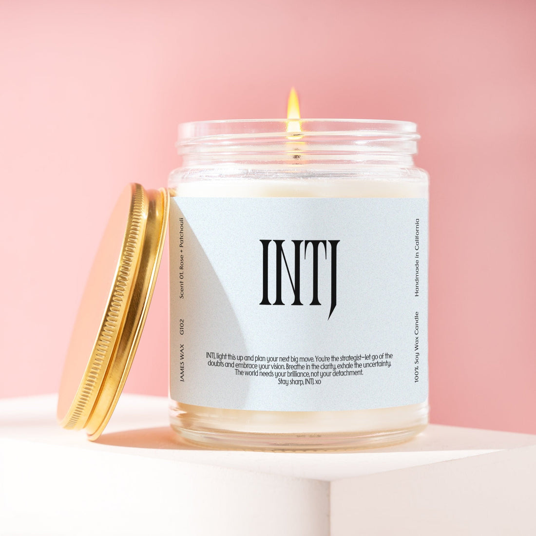 INTJ Gift MBTI Candle Personalizable For INTJ Birthday Gift G102