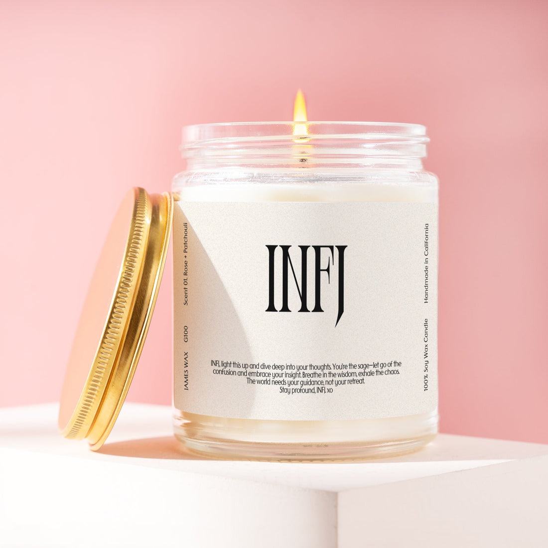 INFJ Gift MBTI Candle Personalizable For INFJ Birthday Gift G100