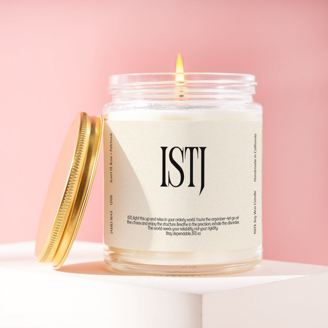 ISTJ Gift MBTI Candle Personalizable For ISTJ Birthday Gift G106