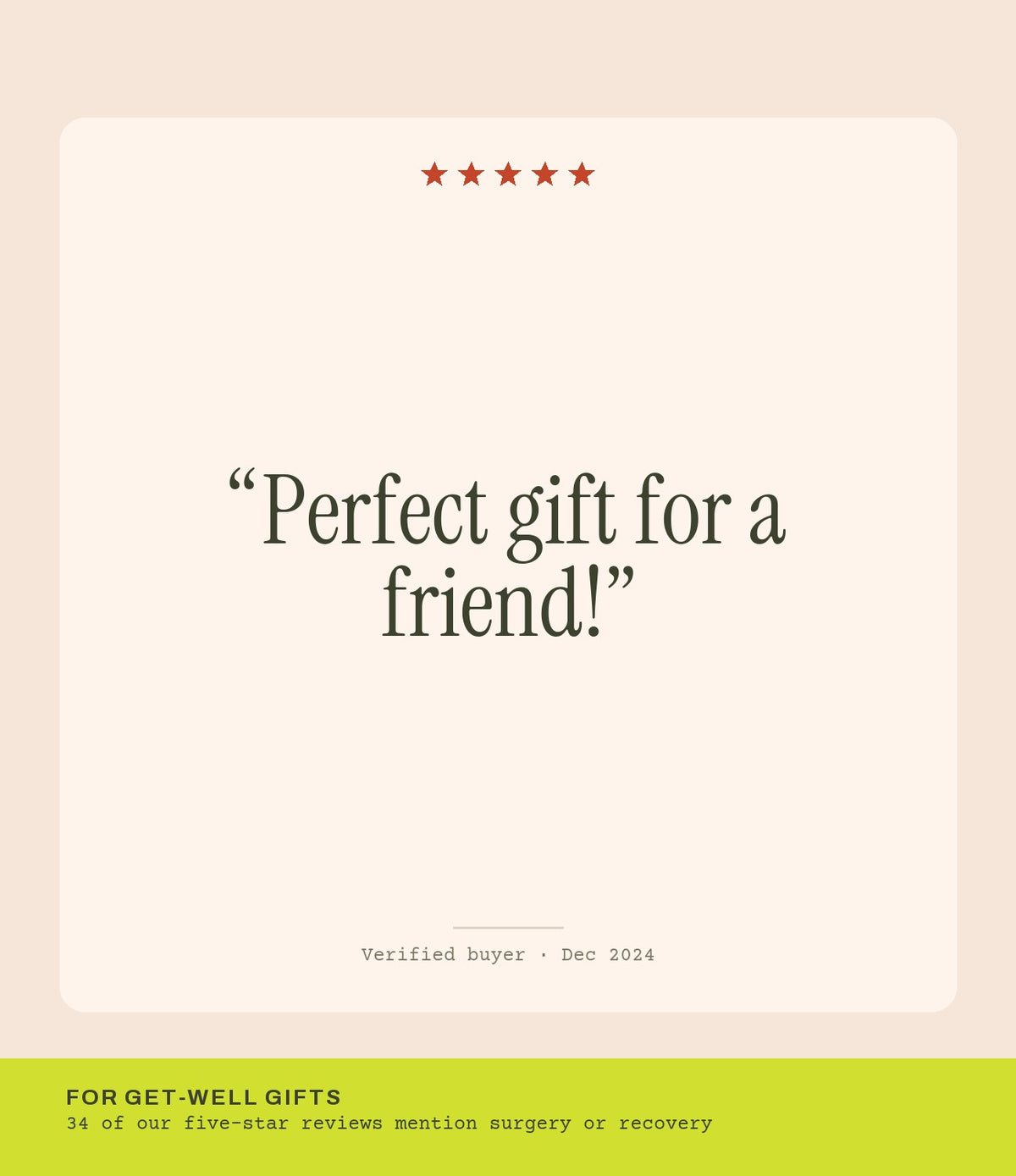 Verified buyer review: Perfect gift for a friend!