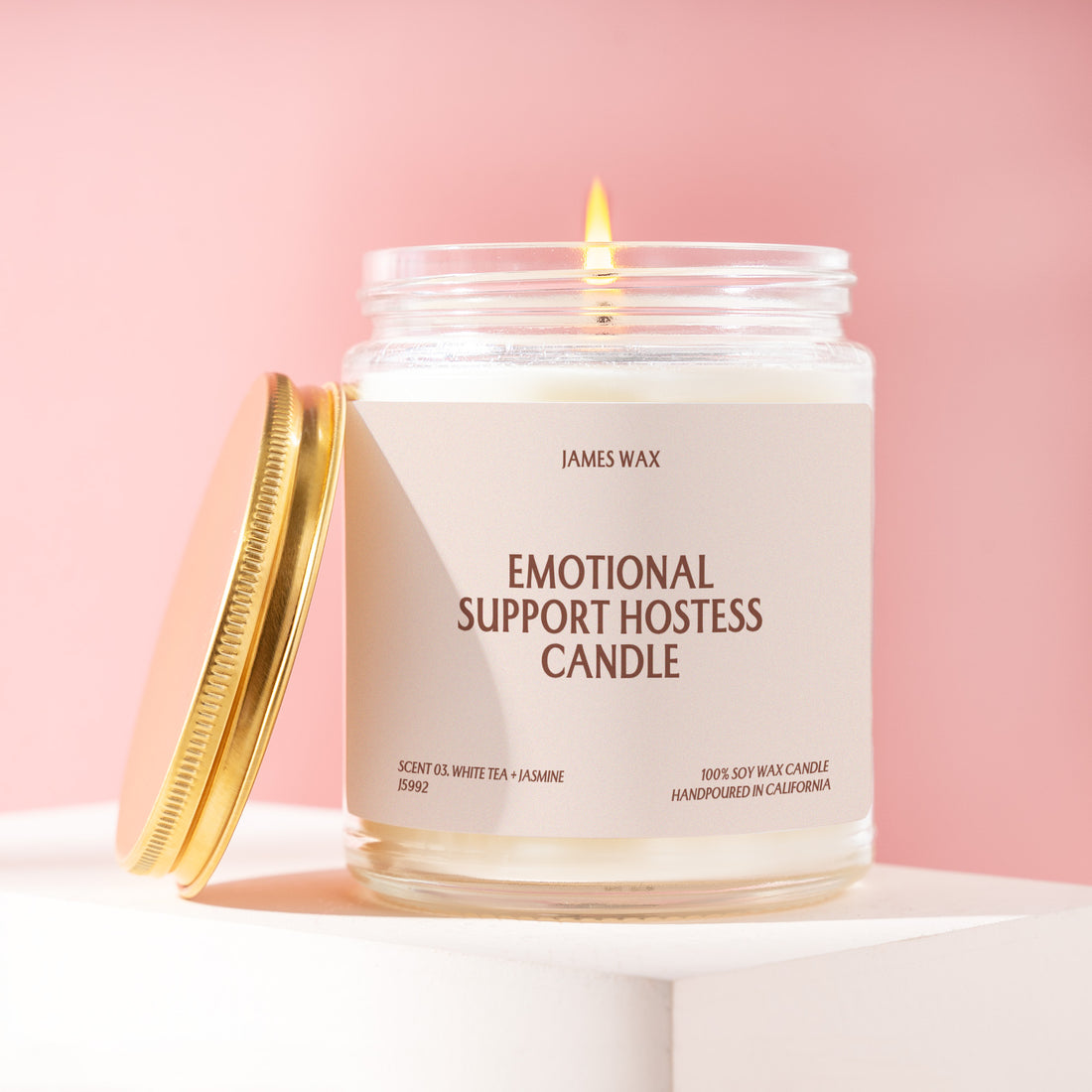 Hostess Candle Emotional Support Hostess Gift for Party Host Dinner Party Favor Thanksgiving Friendsgiving Book Club Wine Night Gift J5992