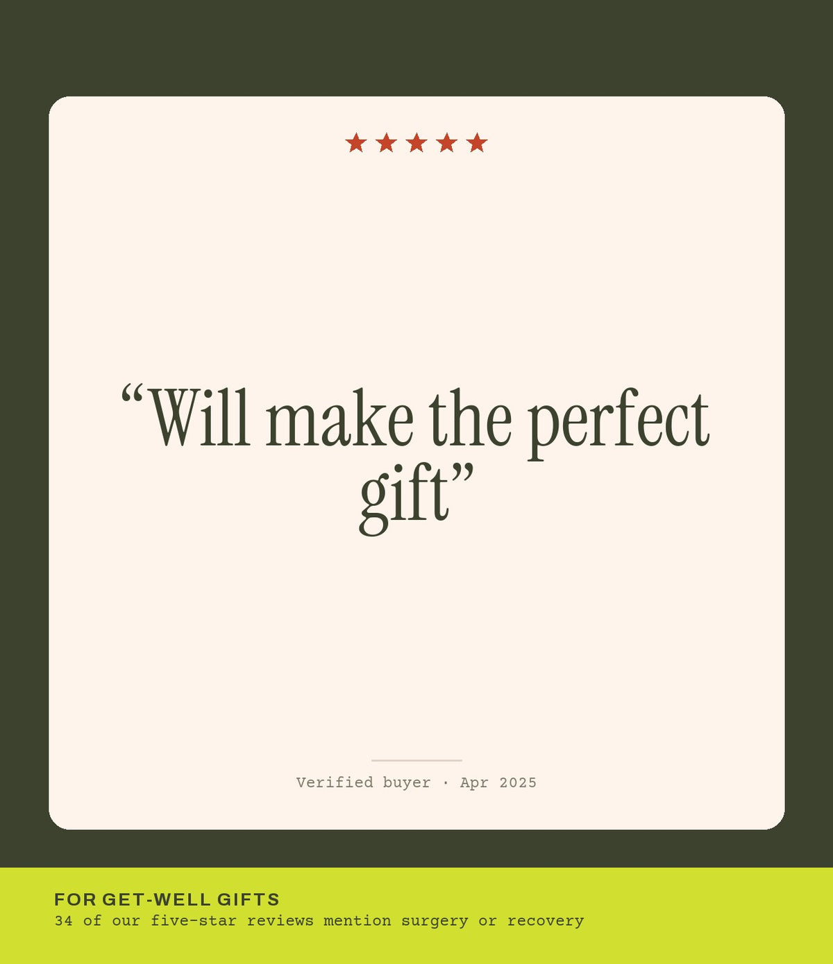 Verified buyer review: Will make the perfect gift