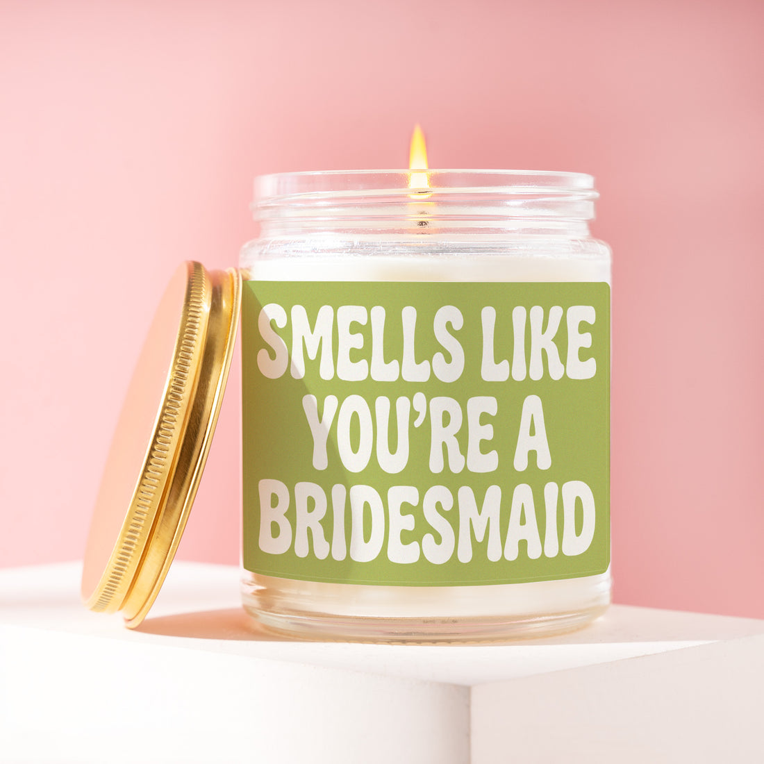 Sage Green Bridal Party Candle, Proposal Gift, Smells Like You're A Bridesmaid, Matcha Wedding Color, Eucalyptus Theme, Sister, Cousin R327