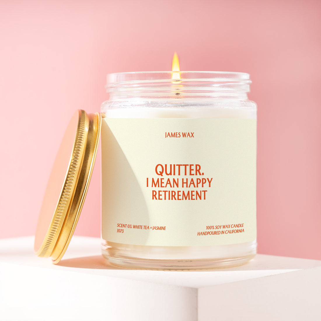 Retirement Gift Funny Candle Quitter Happy Retirement Gift Coworker Gag Gift Boss Retirement Party Humor Candle Unique Gift J073