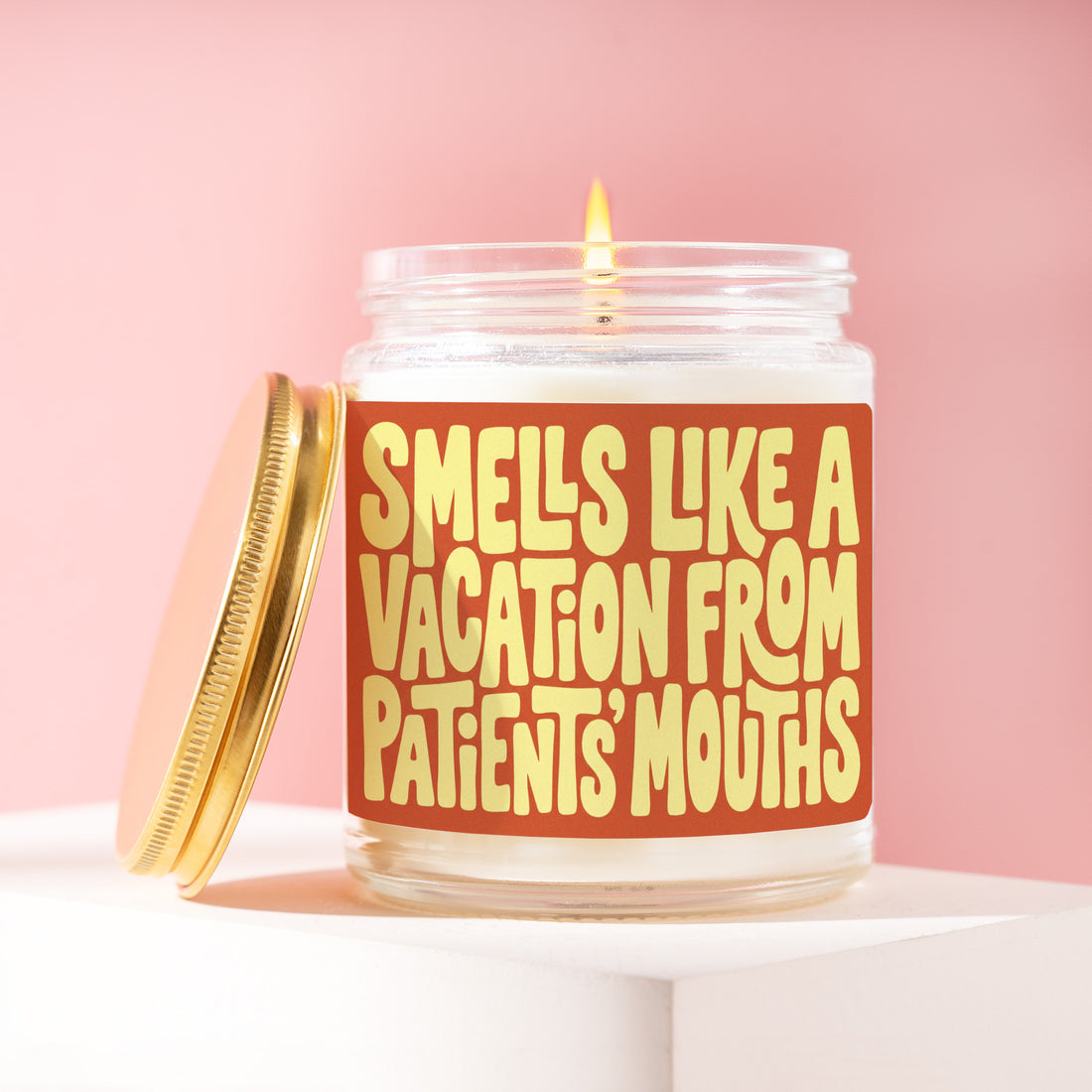 Dental Hygienist Candle, Dental Hygienist Gift for Her, Dentist Gifts, Smells Like a Vacation From Patients' Mouths, RDH Graduation R582