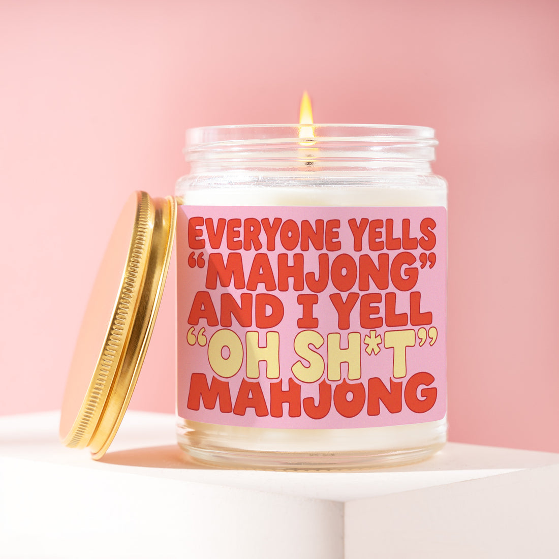 Mahjong Group Candle, Mahjong Gift, Everyone Yells Mahjong and I Yell Oh Sh*t, Mahjong Player Gift, Game Night Gift, Mahjong Lover Gift R087