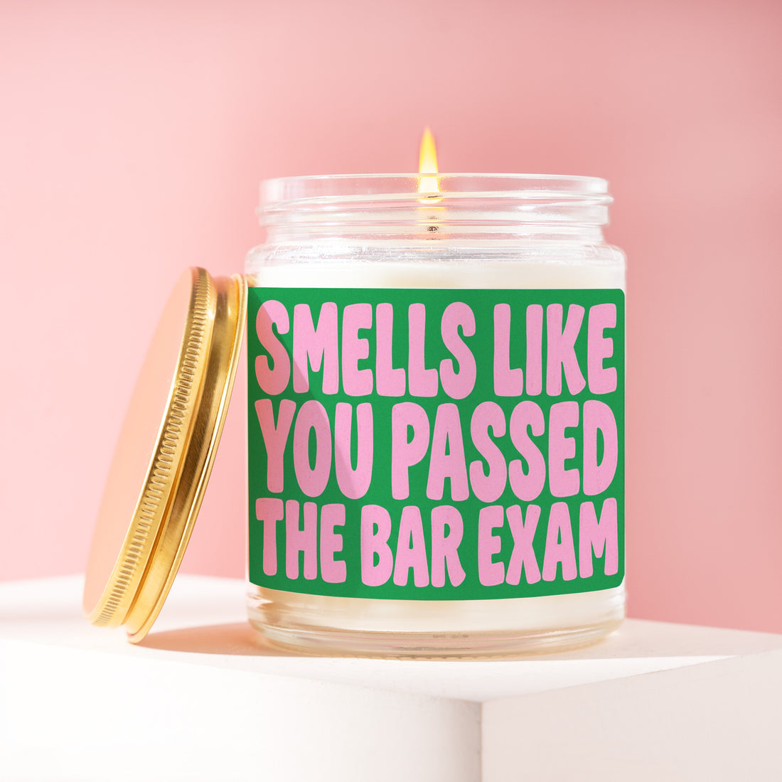 Law School Graduation Candle, Bar Passage Gift, New Attorney Gifts for Her, Smells Like You Passed the Bar Exam, JD Graduate R574
