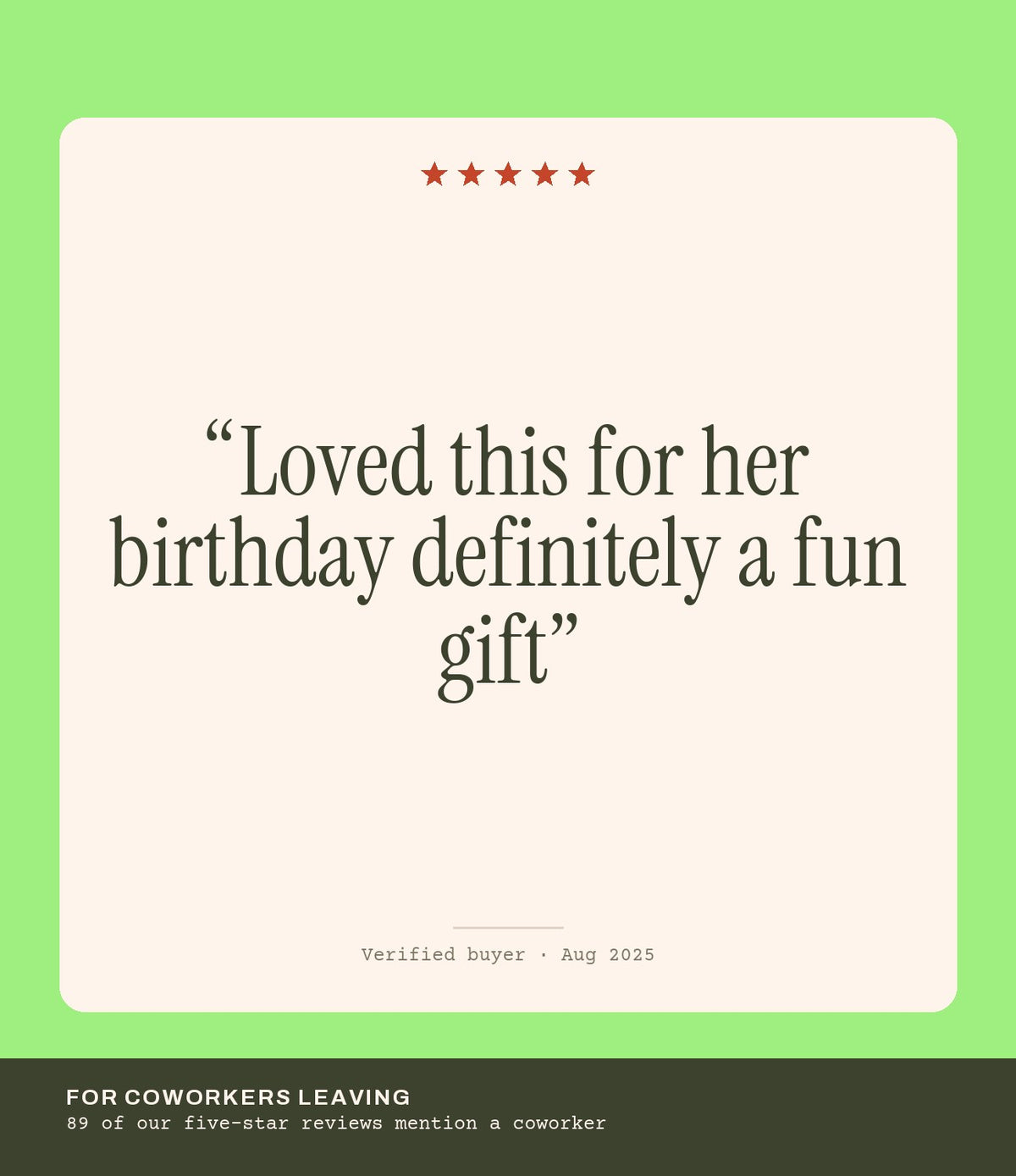 Verified buyer review: Loved this for her birthday definitely a fun gift