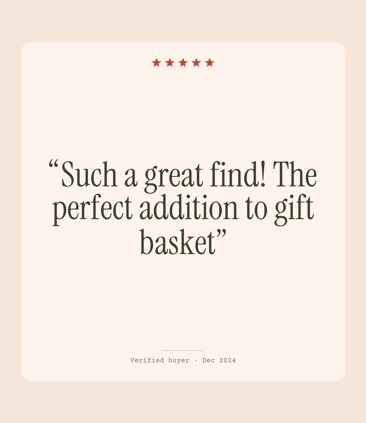 Verified buyer review: Such a great find! The perfect addition to gift basket