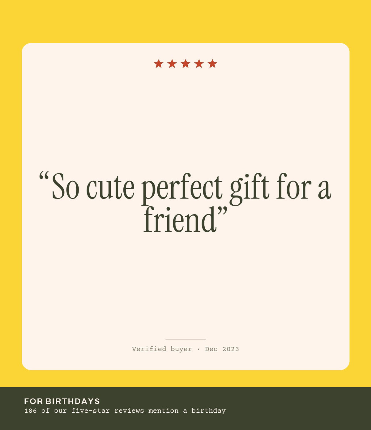 Verified buyer review: So cute perfect gift for a friend