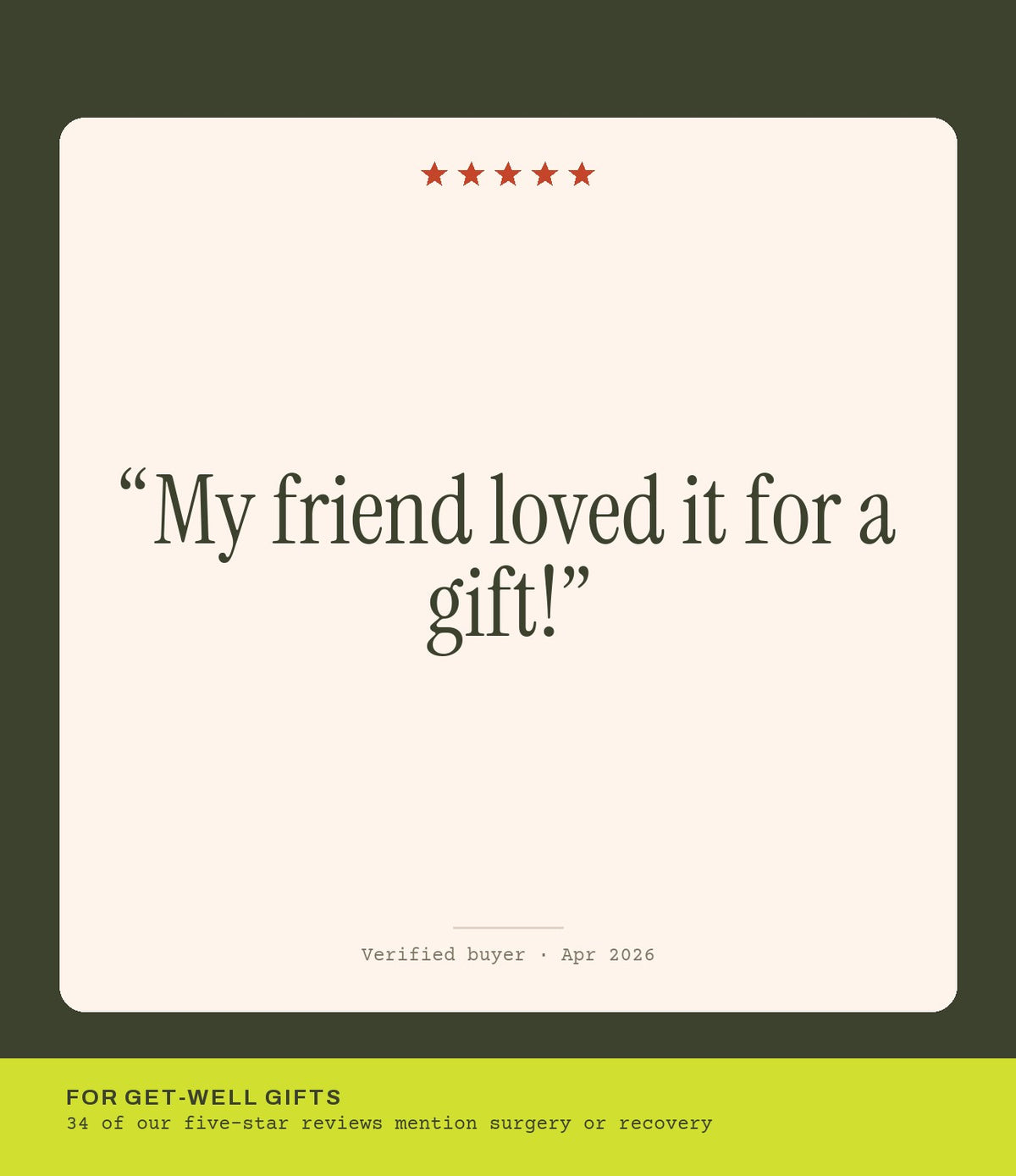 Verified buyer review: My friend loved it for a gift!