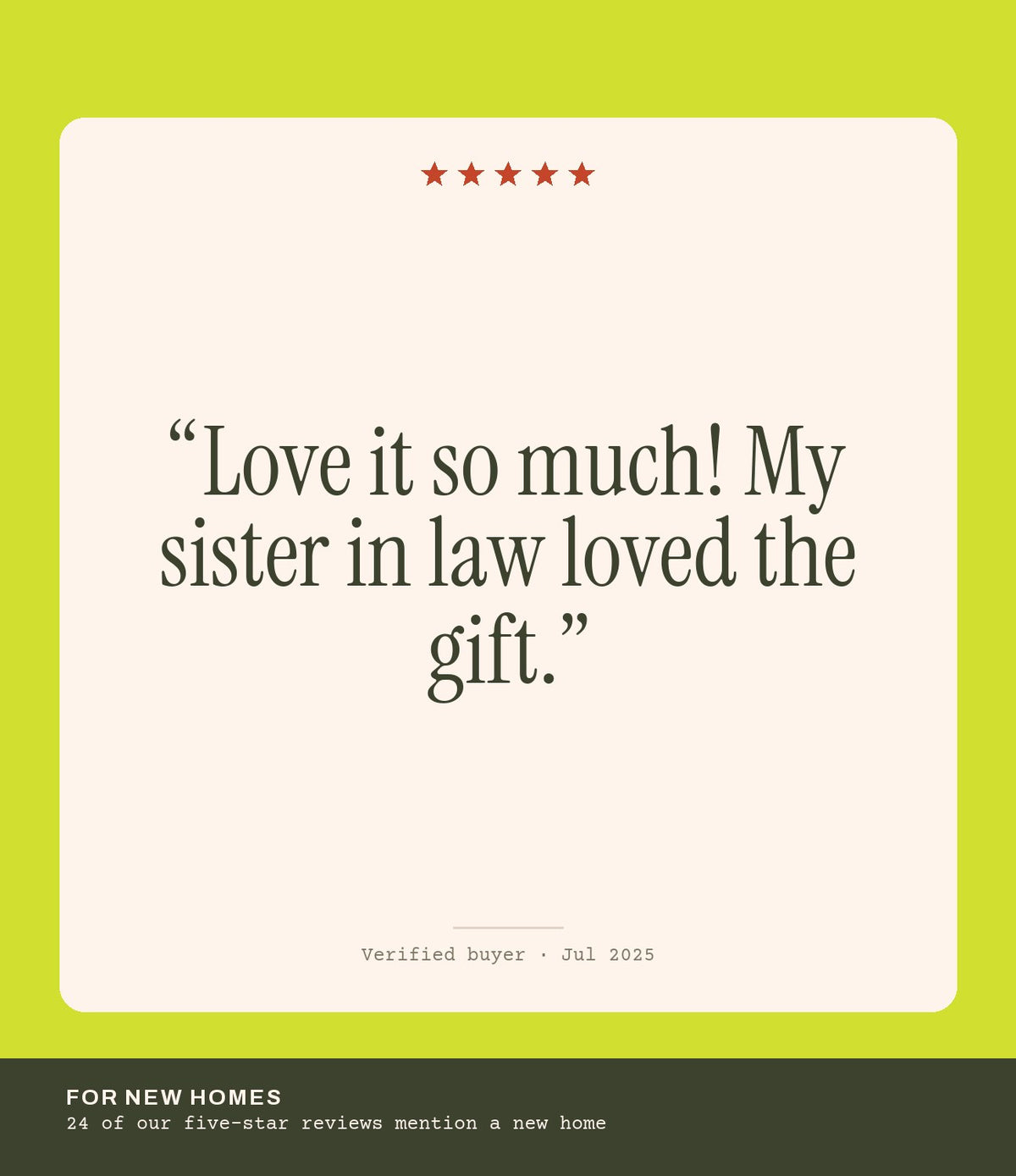 Verified buyer review: Love it so much! My sister in law loved the gift.