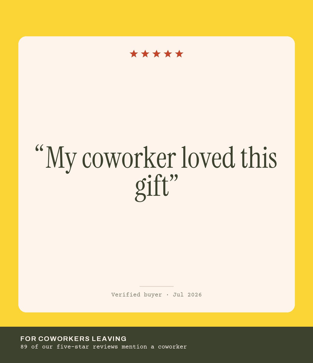 Verified buyer review: My coworker loved this gift