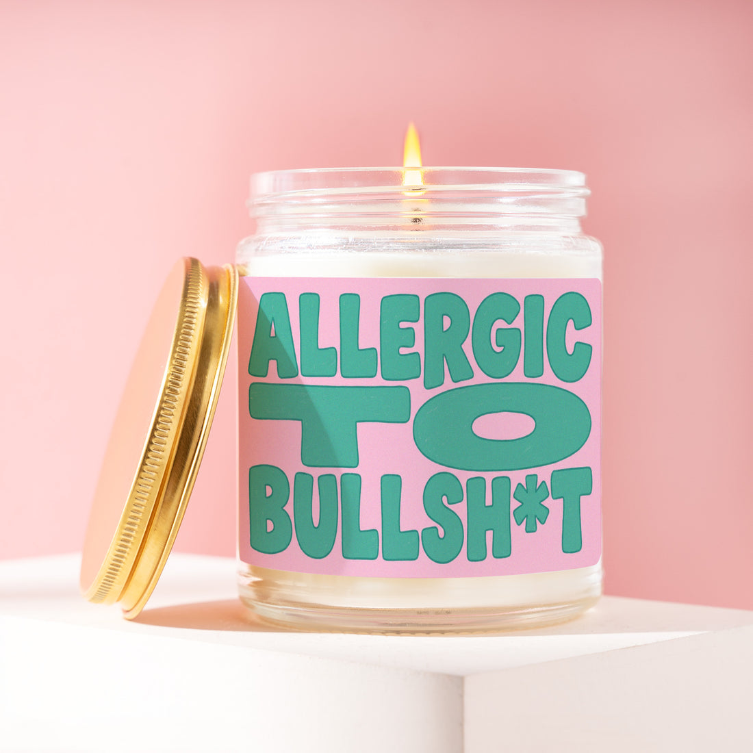 Best Friend Candle, Best Friend Gift, Allergic to Bullsh*t, Bestie Gift, Funny Friend Gift, Thank You Gift, Gift for Her, Gift for Him R033