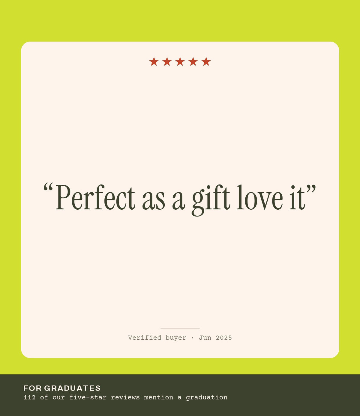 Verified buyer review: Perfect as a gift love it