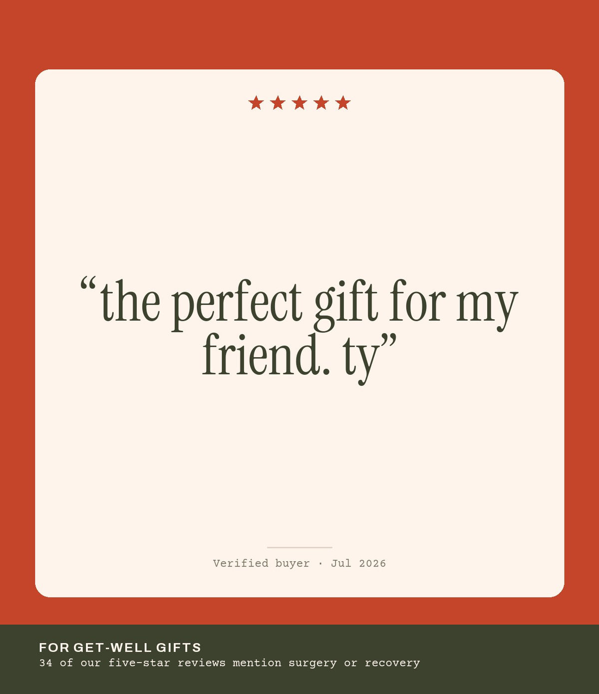 Verified buyer review: the perfect gift for my friend. ty