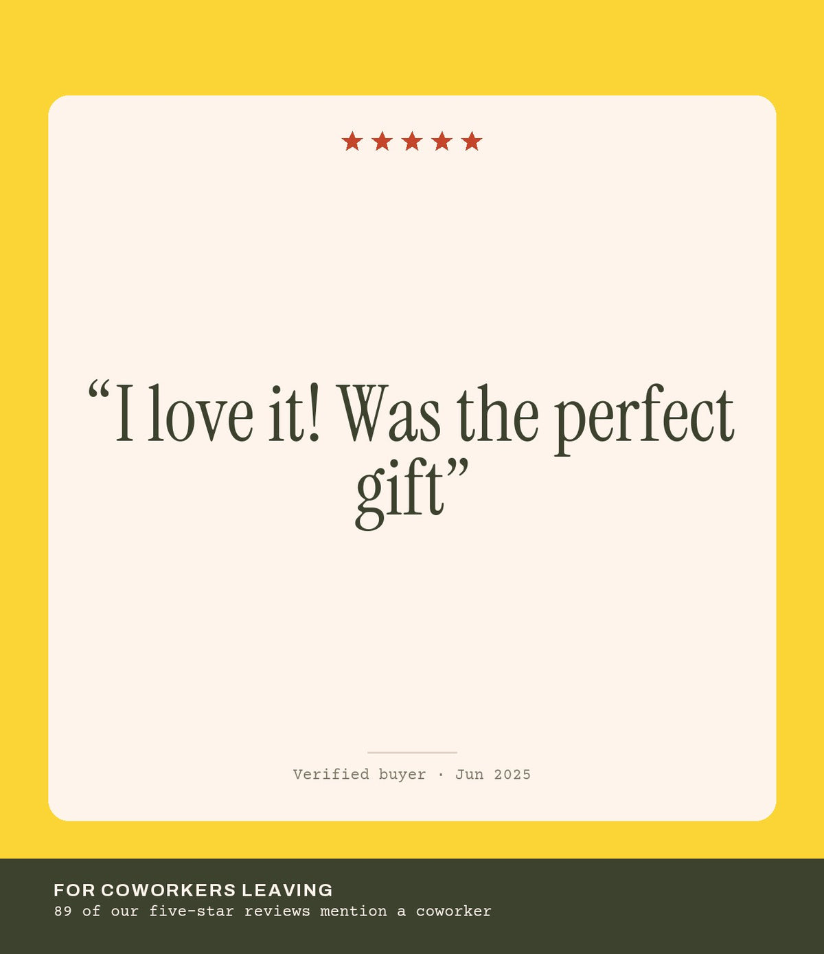 Verified buyer review: I love it! Was the perfect gift