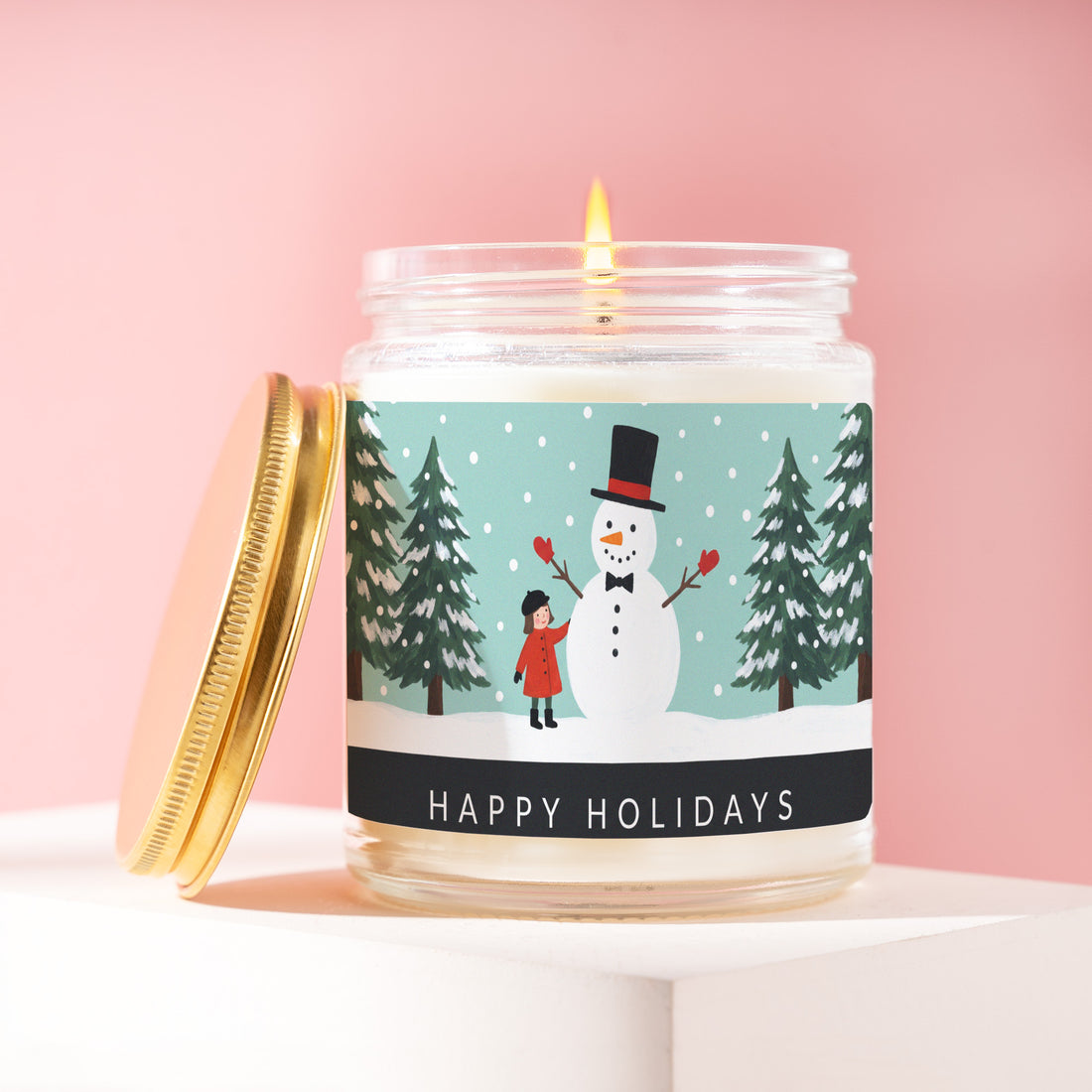 Snowman Candle, Snow Globe Gift for Her, Snowman Christmas Gifts, Happy Holidays, Gift for Teacher, Secret Santa, Hostess Gift R528