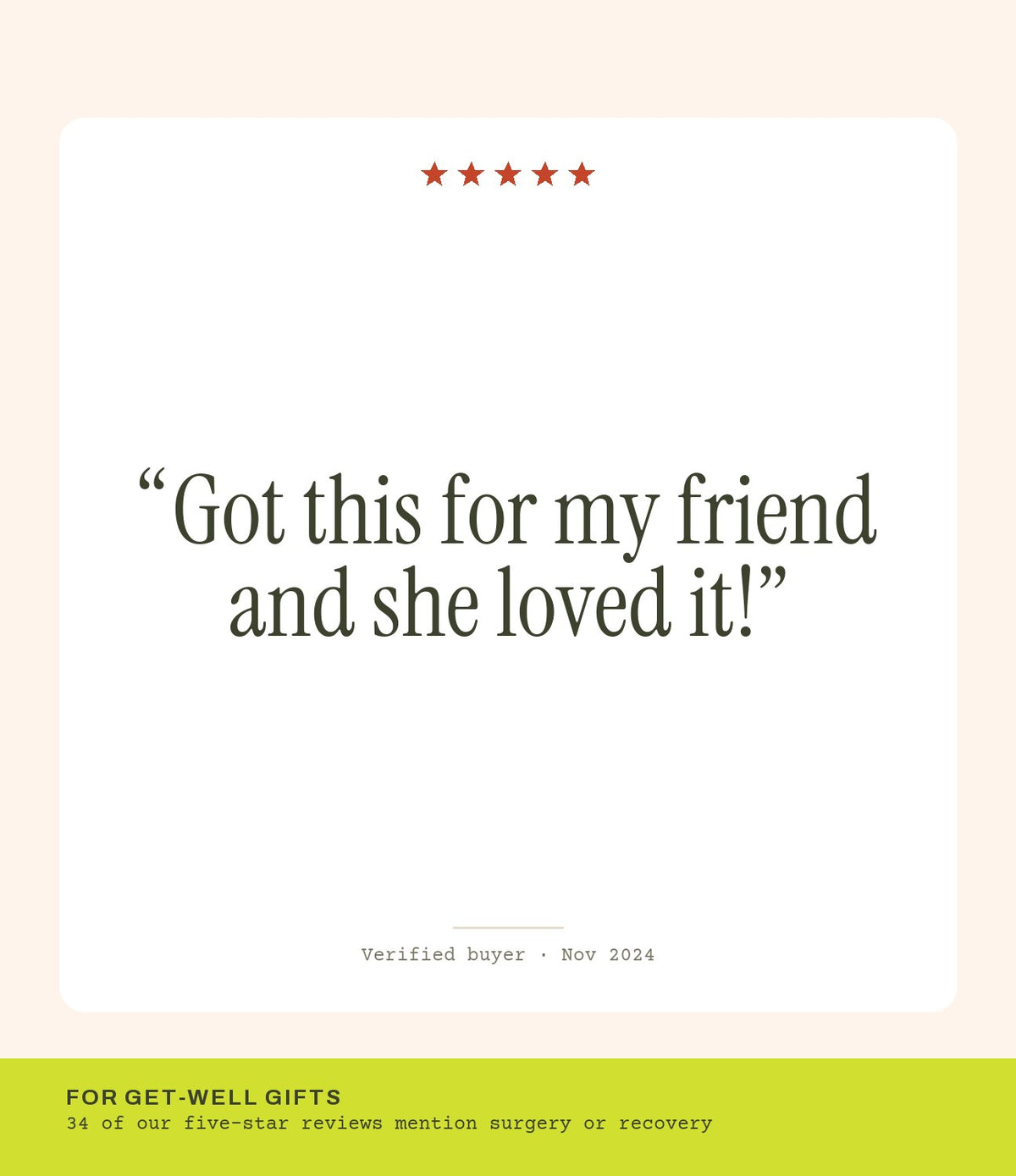 Verified buyer review: Got this for my friend and she loved it!