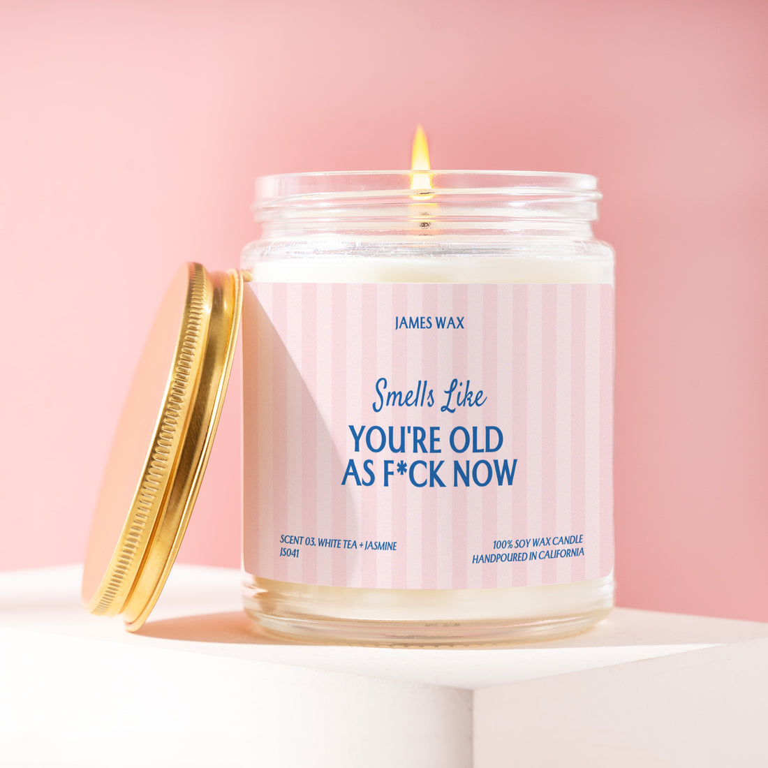 Birthday Candle Smells Like Youre Old as F*ck Now Funny Getting Old Gift Over the Hill Gift Aging Humor Milestone Senior Gift JS041