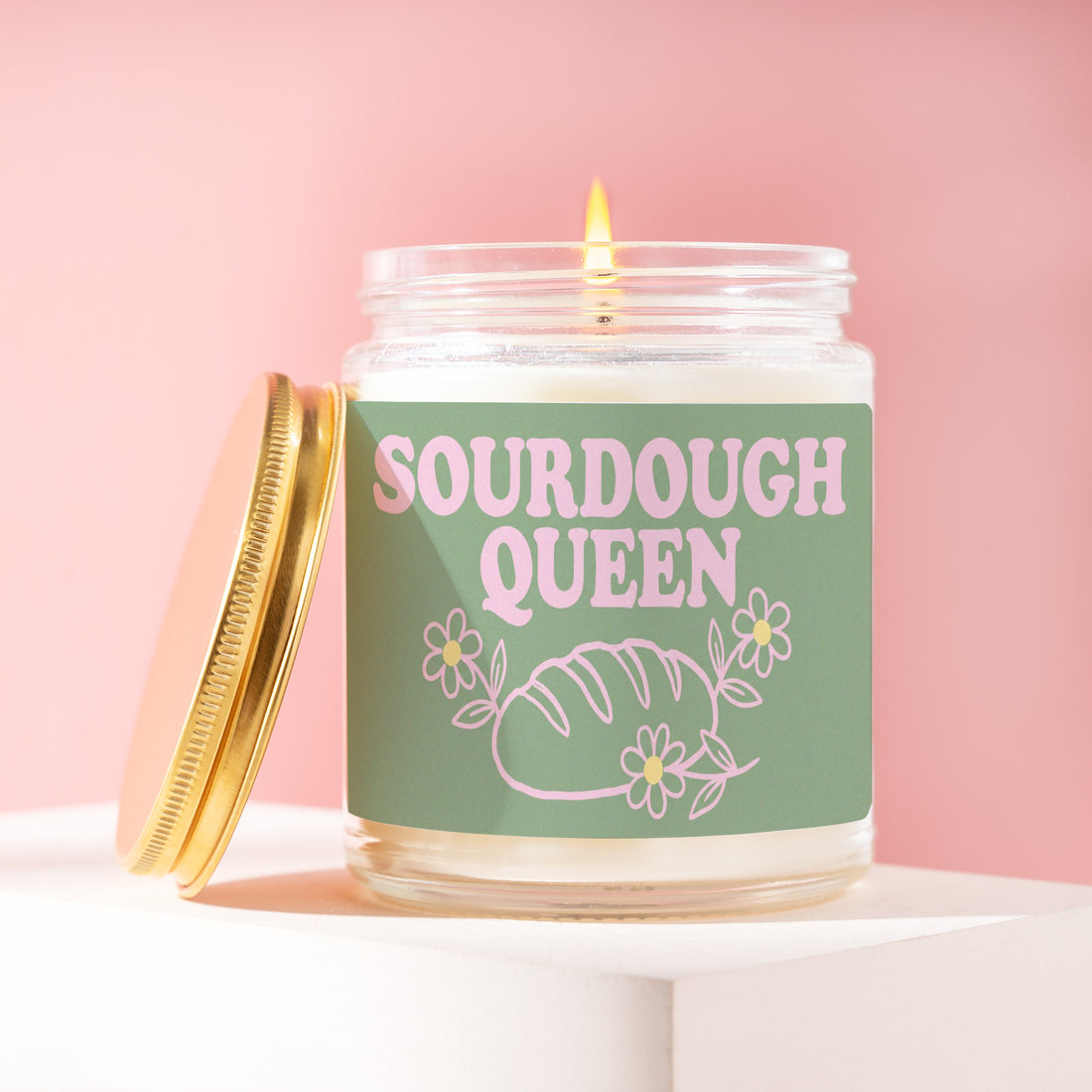 Personalized Baker Candle, Gift for Friend, Sourdough Queen, Baker Card, Gift for Her, Gift for Him, Star Baker Gift, Baker Gift Idea R223