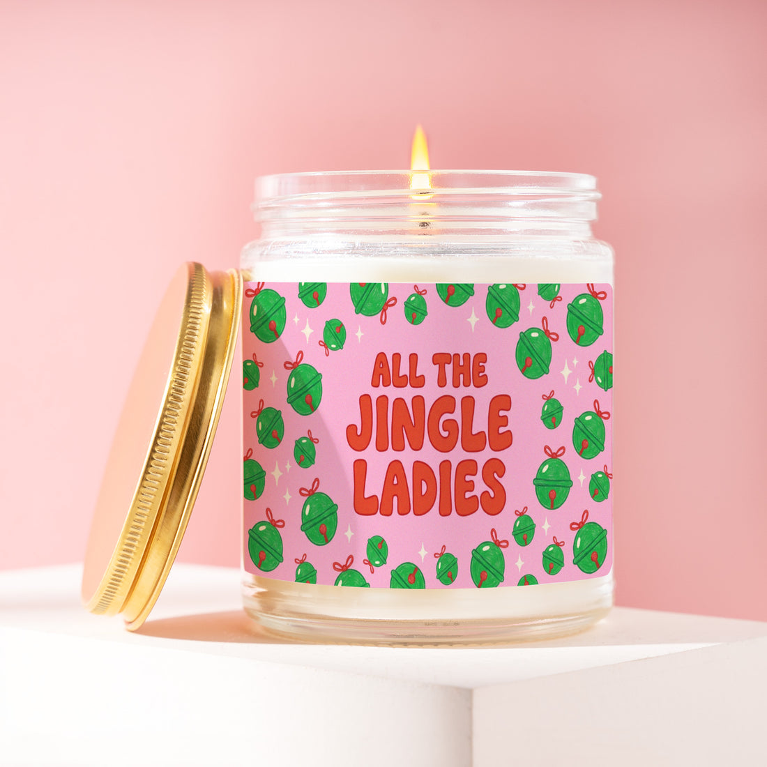 Christmas Candle, Secret Santa Gift, All the Jingle Ladies, Funny Christmas Gift, Stocking Stuffer, White Elephant Gift, Gift for Her R146