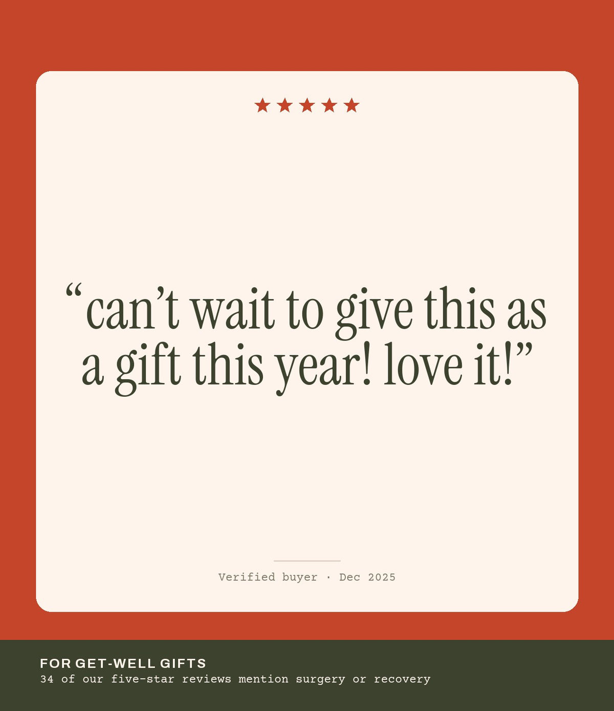 Verified buyer review: can’t wait to give this as a gift this year! love it!