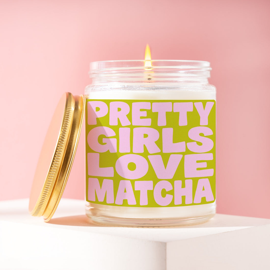 Matcha Candle, Matcha Gift, Pretty Girls Love Matcha, Gift for Her, Green Tea Gift, Matcha Lover Gift, Thank You Gift, Gift for Him R205