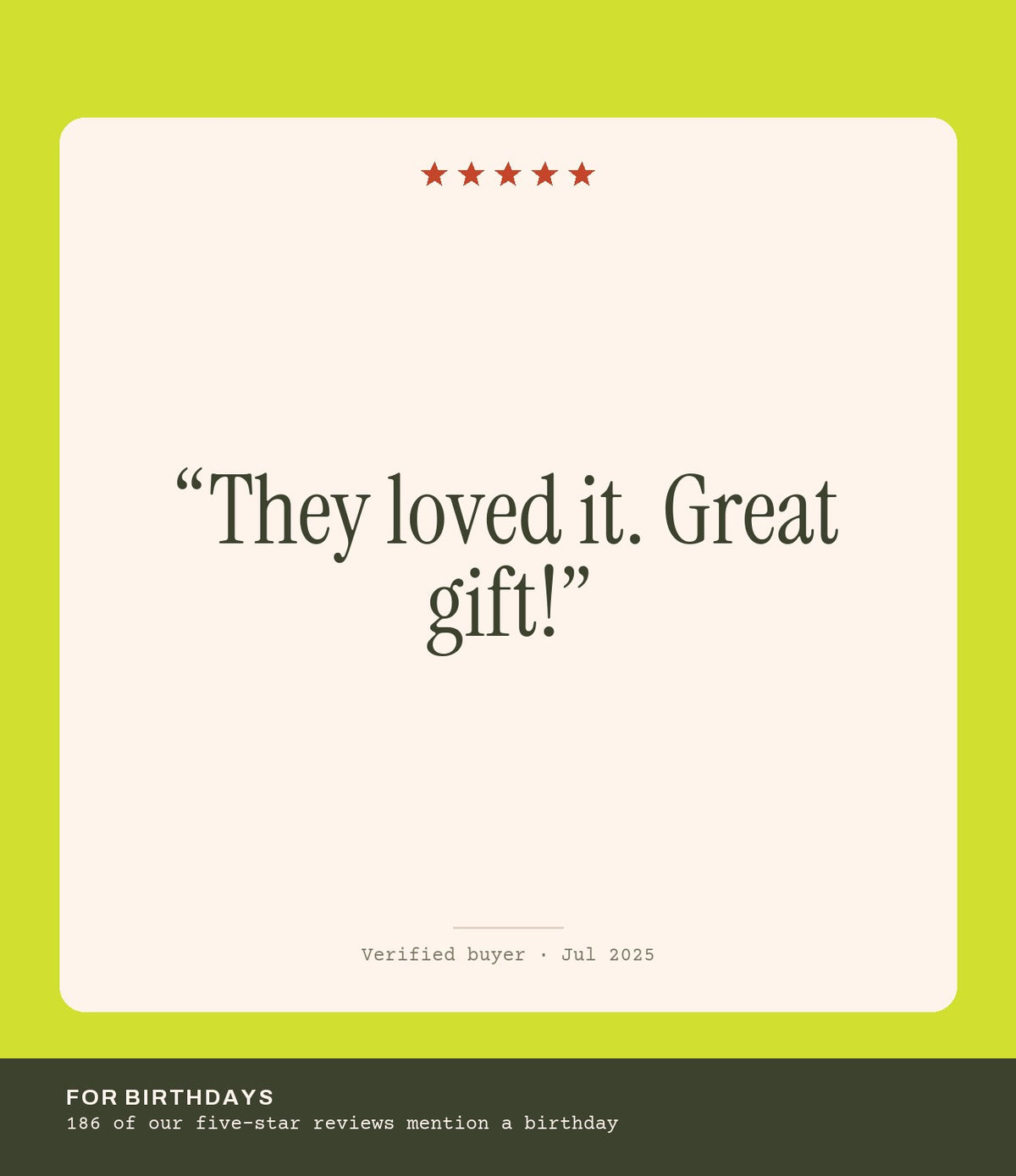 Verified buyer review: They loved it. Great gift!